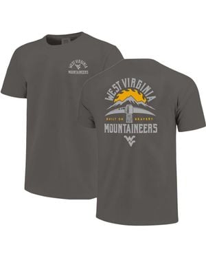 Image One West Virginia Mountaineers Built On Bravery T-Shirt - Gray