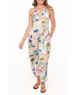 Petal & Pup Jess Halter Neck Jumpsuit - Multicolor