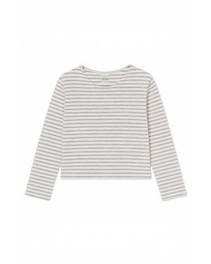 VIR VITA Camille Striped Top - White