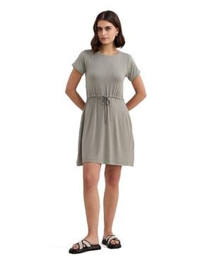 REISTOR Comfortable Drawstring Short Dress - Green