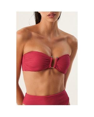ViX Jill Bandeau Bikini Top - Red
