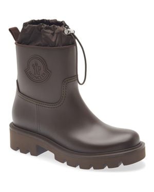 Moncler Kickstream Waterproof Rain Boot - Brown