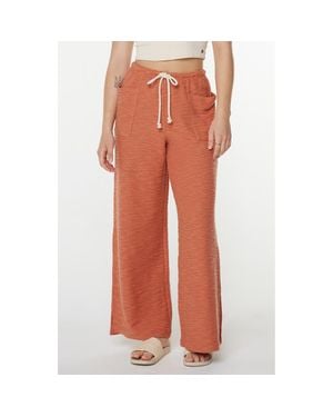 Roxy Beach Breeze Split Hem Pants - Orange