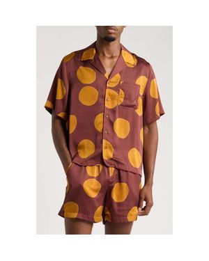 RIZORT Curly Camp Shirt - Orange