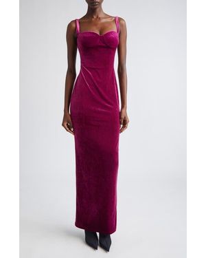 Balenciaga Velvet Gown - Red