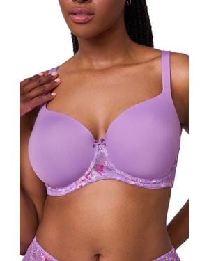 Montelle Intimates Pure Plus Underwire T-Shirt Bra - Purple