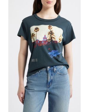 Daydreamer Eagles Hotel California Reversible Graphic T-Shirt - Blue