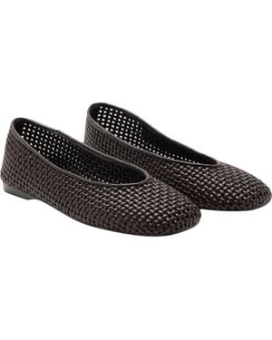 Mango Braided Ballet Flat - Black