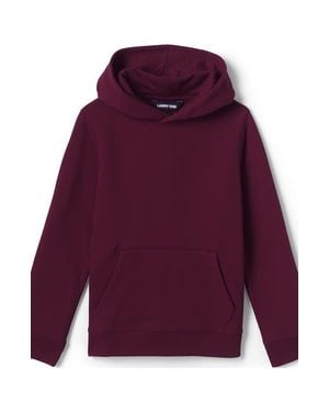 Lands' End School Uniform Kids Hooded Pullover Sweatshirt - Purple
