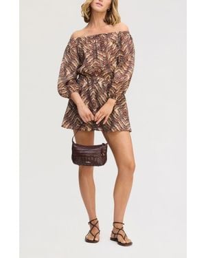 Sam Edelman Off The Shoulder Minidress - Multicolor