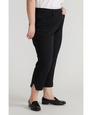 UNIVERSAL STANDARD X Henning All Day Mercer Crop Tapered Leg Pants - Black