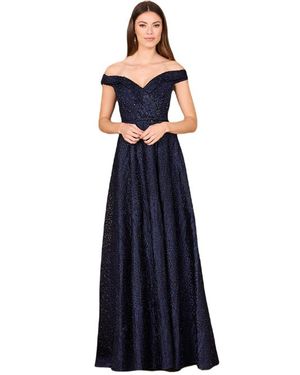 LARA New York Off Shoulder Ballgown - Blue