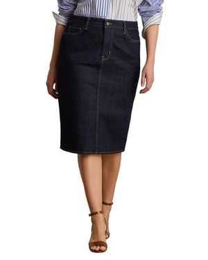 Ralph Lauren Denim Pencil Skirt - Black