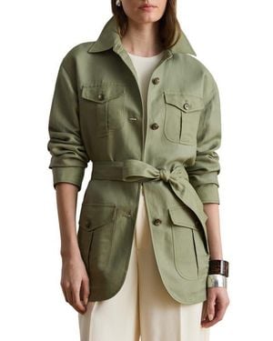 Ralph Lauren Linen Blend Field Jacket - Green