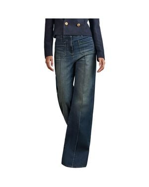 Reiss Sakura Flare Jeans - Blue