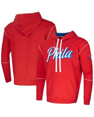 Stadium Essentials Philadelphia 76Ers Monument Pullover Hoodie - Red