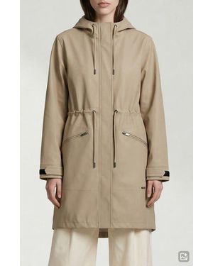Noize Sibil Hooded Water Repellent Jacket - Natural