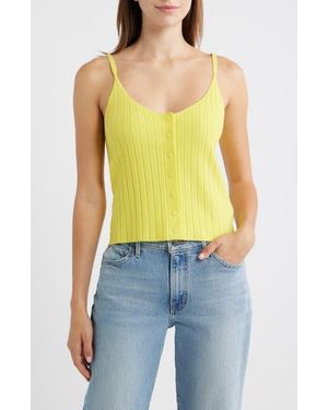 DELUC Vieste Rib Knit Camisole - Yellow