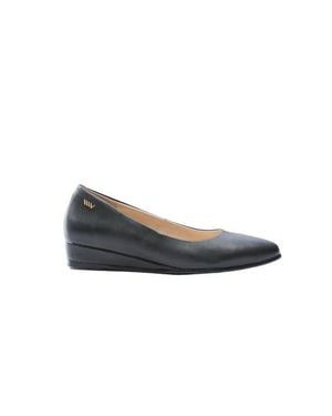 VISCATA Roma Leather Flats - Black