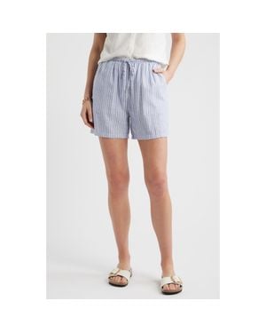Caslon Easy Linen Blend Shorts - Blue