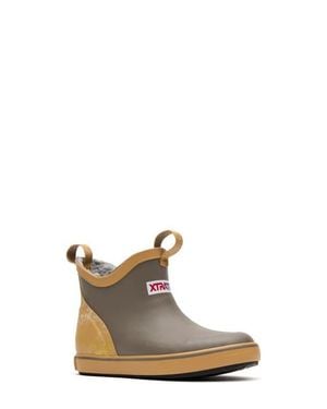 XtraTuf Trolling Ice Fleece Lined Waterproof Ankle Deck Boot - Brown