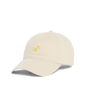 Frasier Sterling Lemon Twist Cotton Canvas Baseball Cap - White