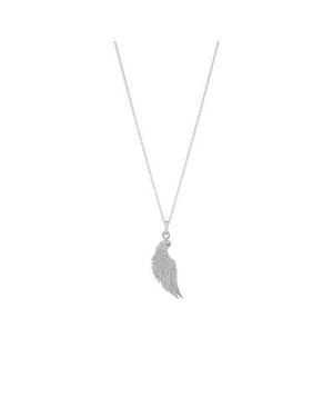 Seven Saints Angel Wing Necklace - Metallic
