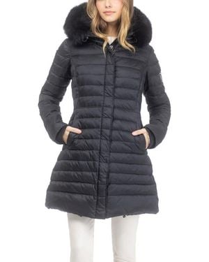 Gorski Apres-Ski Horizontal Parka With Detachable Toscana Lamb Hood Trim - Black