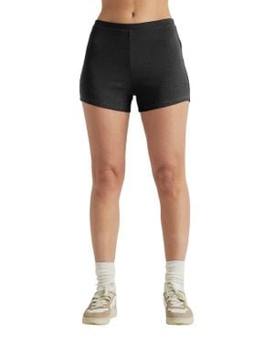 Losano Serene Rib Shorts - Black