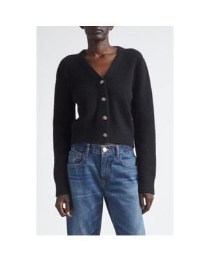 Brandon Maxwell The Sloane Cashmere & Silk Cardigan - Black