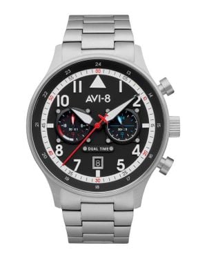 AVI-8 Hawker Hurricane Carey Chronograph Bracelet Watch, 44Mm - Gray