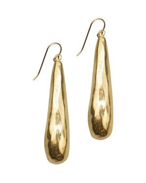 Collection 1304 Teardrop Earrings - Metallic