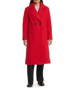 BCBGMAXAZRIA Longline Coat - Red