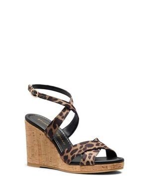 Stuart Weitzman Alyssa Ankle Strap Wedge Sandal - Multicolor