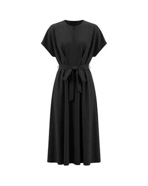 La Enceinte Techno Knife Pleat Elastic Waist Maternity Sweater - Black