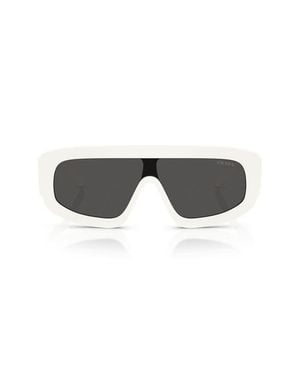 Prada 124Mm Oversize Irregular Sunglasses - Multicolor