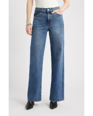 Nordstrom High Waist Wide Leg Jeans - Blue