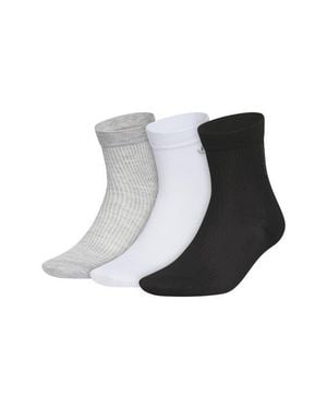 adidas Gender Inclusive Originals Assorted 3-Pack Quarter Socks - Black