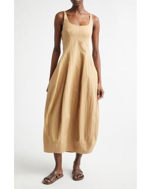 A.L.C. Nina Cotton Blend Barrel Dress - Natural