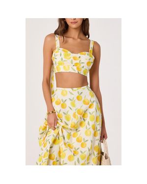 Astr Myria Crop Top - Yellow