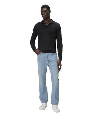 Missoni Embroidered Piquet Polo Shirt in Blue for Men | Lyst