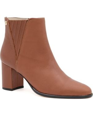 Amalfi by Rangoni Lucio Block Heel Bootie - Brown