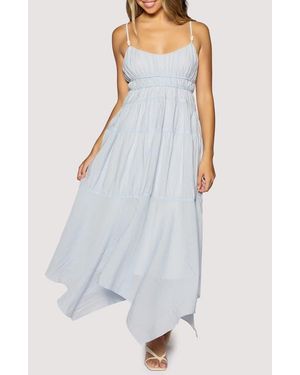 Lost + Wander Oasis Handkerchief Hem Maxi Dress - White