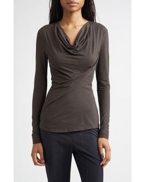 Paloma Wool Junco Cowl Neck Top - Black