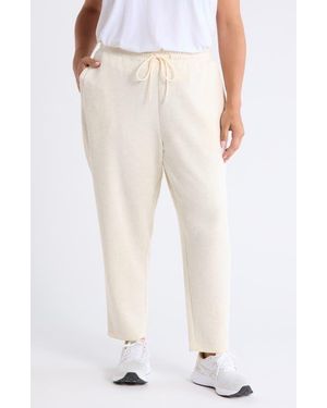 Zella Soft Luxe Tapered Ankle Pants - Natural