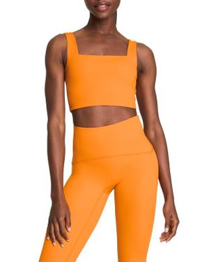 Spanx Square Neck Crop Tank Top - Orange