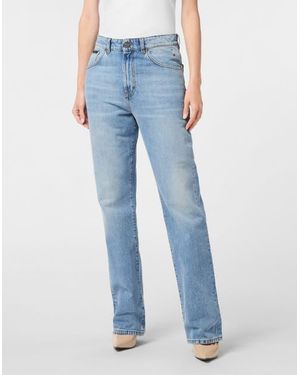 Philipp Plein Jeans Straight Cut - Blue