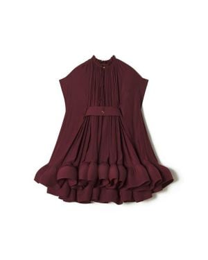 Lanvin Short Charmeuse Dress - Purple