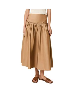 Solid & Striped The Magnolia Maxi Skirt - Brown