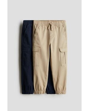 H&M 2-Pack Cargo Pants - Multicolor